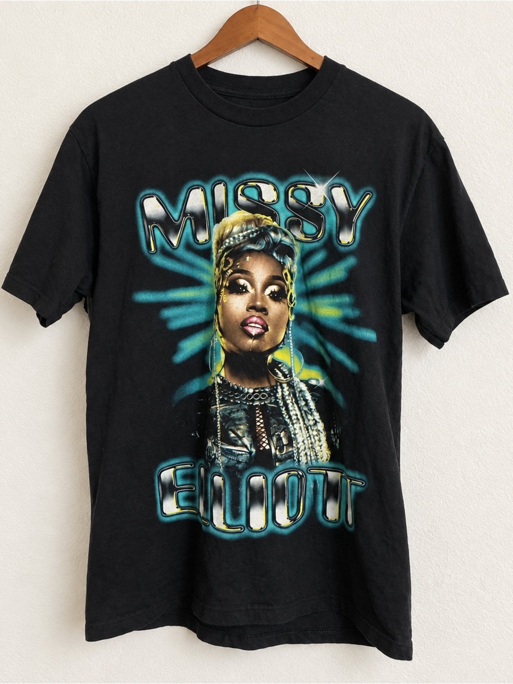 Missy Elliot Out of This WorldTour Graphic Tee Black Shirt Sz M